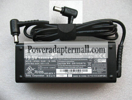 new original 90W SONY VGN-SZ160 VGN-SZ240 VGP-AC19V14 AC Adapter - Click Image to Close