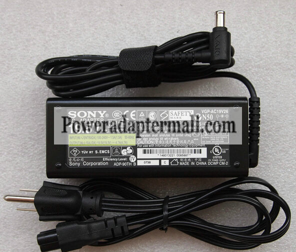 19.5V 4.7A VGP-AC19V15 Sony Vaio VGN-A VGN-A100 AC Power Adapter