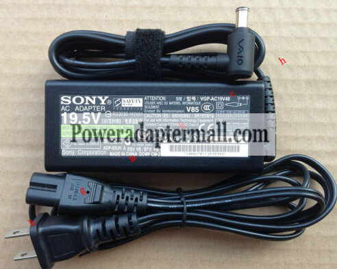 Genuine Sony 19.5V 3.3A Vaio VGN-A VGN-A417 Laptop AC Adapter