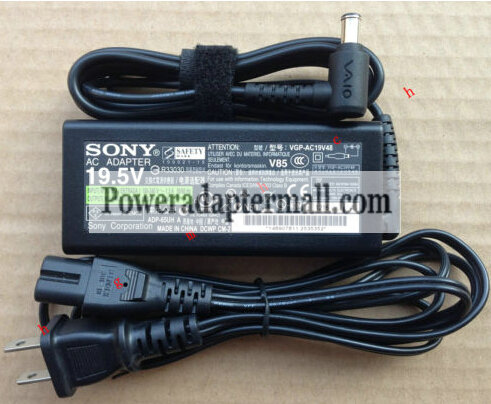 65W Genuine Sony VGN-BX VGN-BX296XP VGN-BX396XP AC Adapter