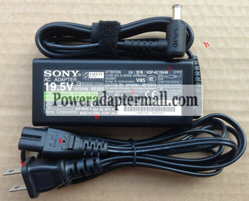 19.5V 3.3A Sony Vaio VGN-NW VGN-NW20EF/W VGP-AC19V43 AC Adapter - Click Image to Close