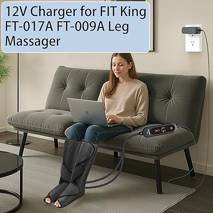 12V Leg Massager Charger for FIT King FT-017A ?FT-009A, CINCOM, RENPHO HY-1117A, QUINEAR BD1464 QN-0