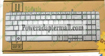 New HP HDX 496672-001 US Keyboard Silver