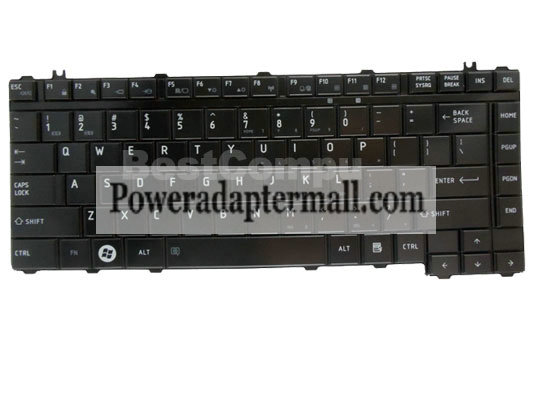 Toshiba Satellite A305D-S6851 A305-S6916 Glossy Black Keyboard - Click Image to Close