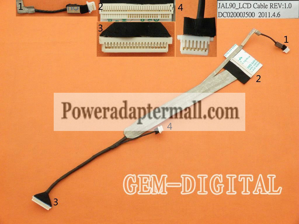 LCD Video Cable For ACER AS4730 AS4730Z DC02000J500 - Click Image to Close