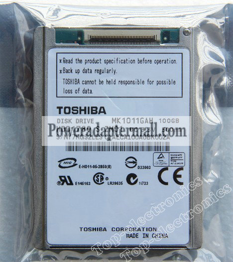 100GB TOSHIBA MK1011GAH Festplatte Replace HS122JC HS122JB - Click Image to Close