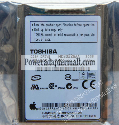 1.8" MK8022GAA HDD1805 Hard Disk Drive 80GB For iPod Classic 6th