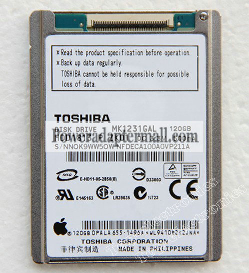 1.8"120GB TOSHIBA MK1231GAL Hard Drive HDD FOR iPod classic