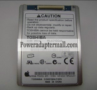 1.8" Toshiba 80GB MK8010GAH Hard Disk Drive iPod 5G Gen - Click Image to Close