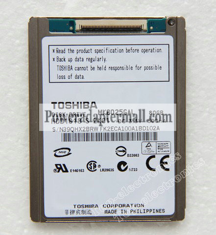 1.8"80GB TOSHIBA MK8025GAL Hard Drive For DELL Latitude XT D420