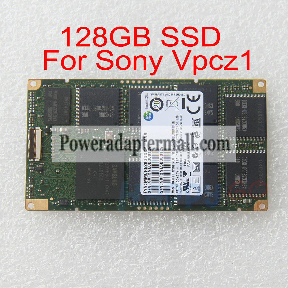 1.8" SAMSUNG 128GB SSD Solid State Drive RAID LIF FOR SONY VPCZ1