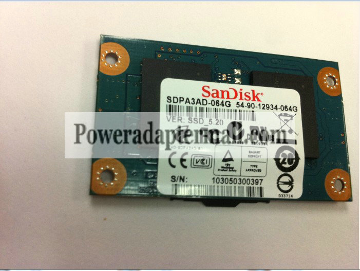 New Sandisk 64G SSD SDPA3CD-064G ZIF for Sony UX17/UX18/UX37/UX5