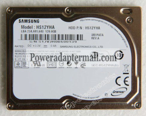 120GB Samsung HS12YHA Hard Drive For iPod video iPod classi