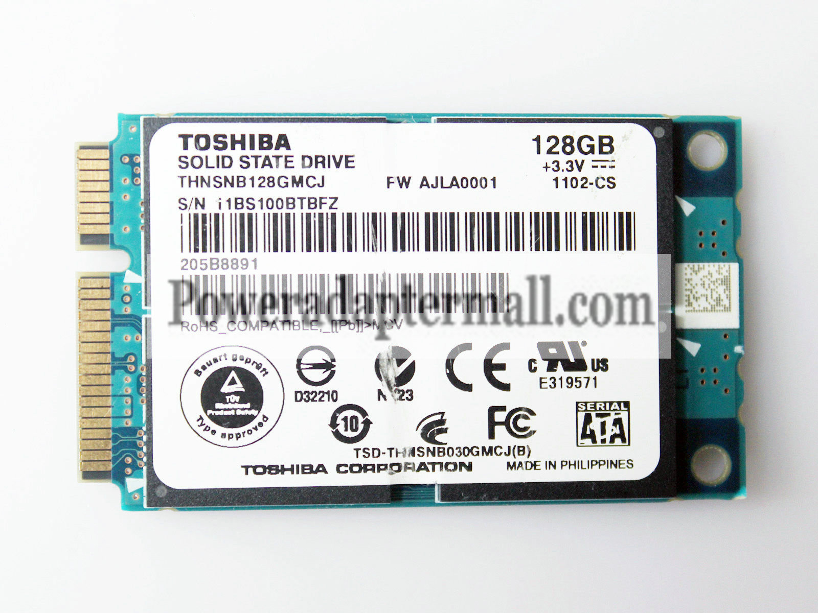 TOSHIBA Internal 128GB mSATA SSD THNSNB128GMCJ Drive from HP DEL - Click Image to Close