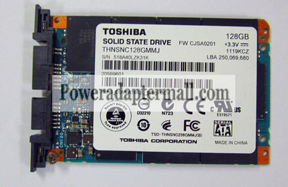 TOSHIBA THNSC128GMMJ 128GB SSD SATA for Thinkpad X300 X301 T400S