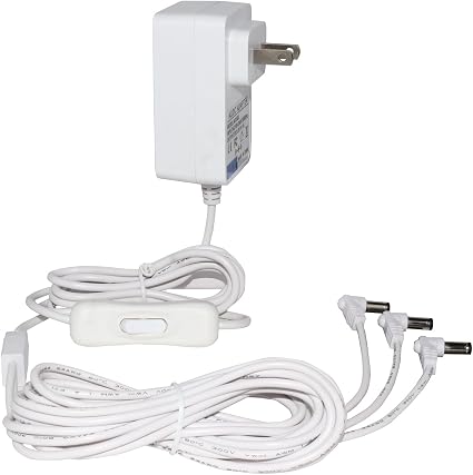 4.5v Lemax Power Adapter with 3 Output Jacks Compatible with Lemax Lighted Accessory 94566 94563 945 4.5v Lemax Power Adapter with 3 Output Jacks Compatible with Lemax Lighted Accessory 94566 94563 945