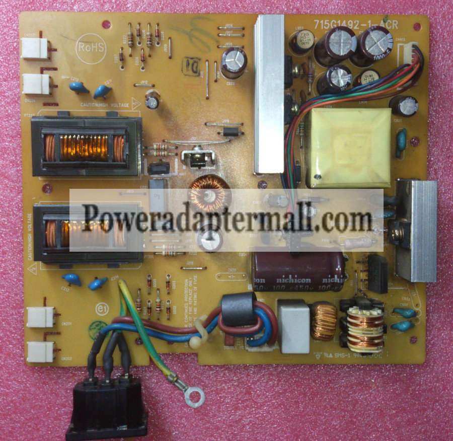 Genuine Acer AL1706 AL1716 Power Supply Board 715G1492-1-ACR - Click Image to Close