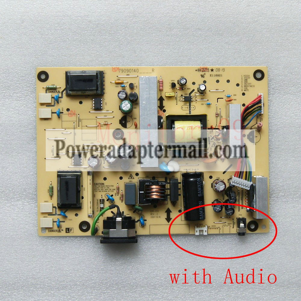 Power Board ILPI-033 79090140 For ViewSonic LCD Monitor With Aud - Click Image to Close