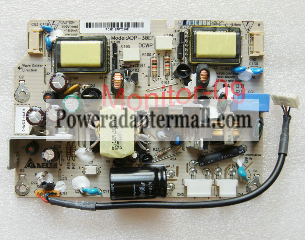 genuine SONY SDM-S53 Power Supply Board ADP-30EF - Click Image to Close