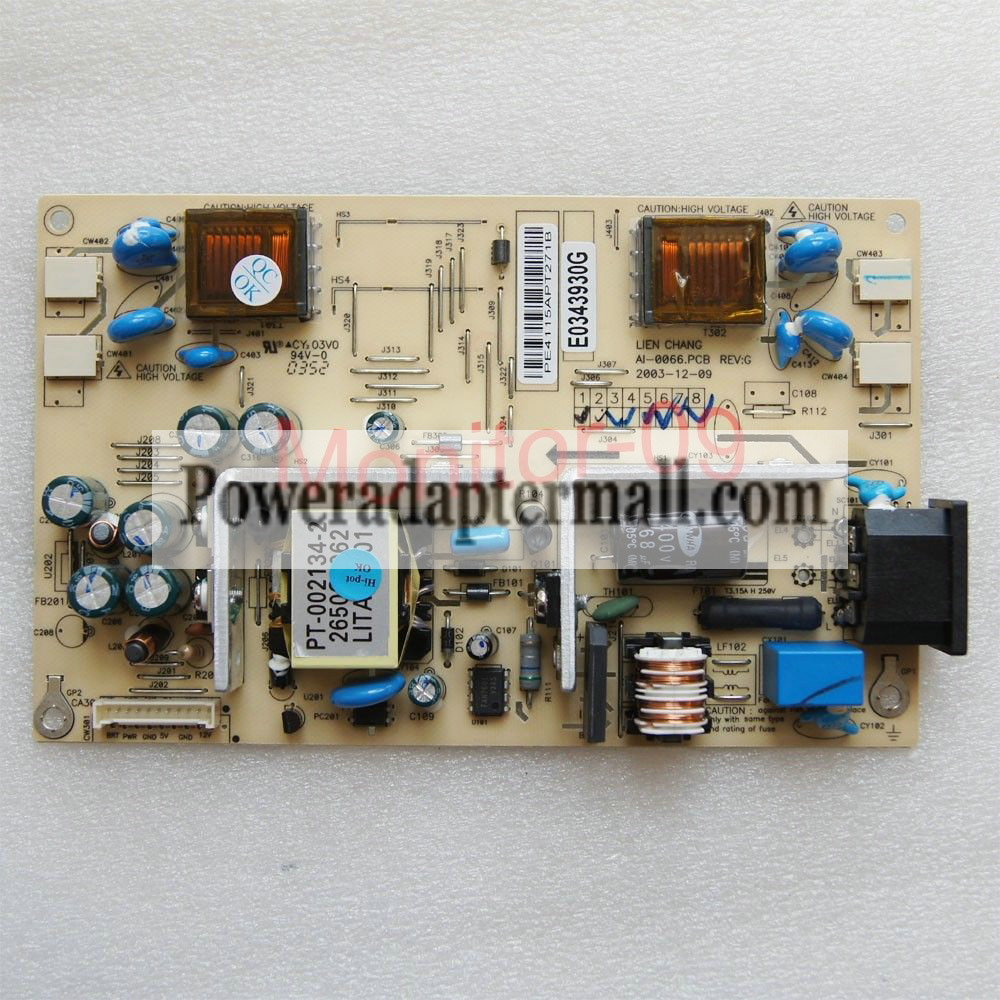 LG L1715S L1730S L1951S AI-0066.PCB REV:G Power Supply Board - Click Image to Close