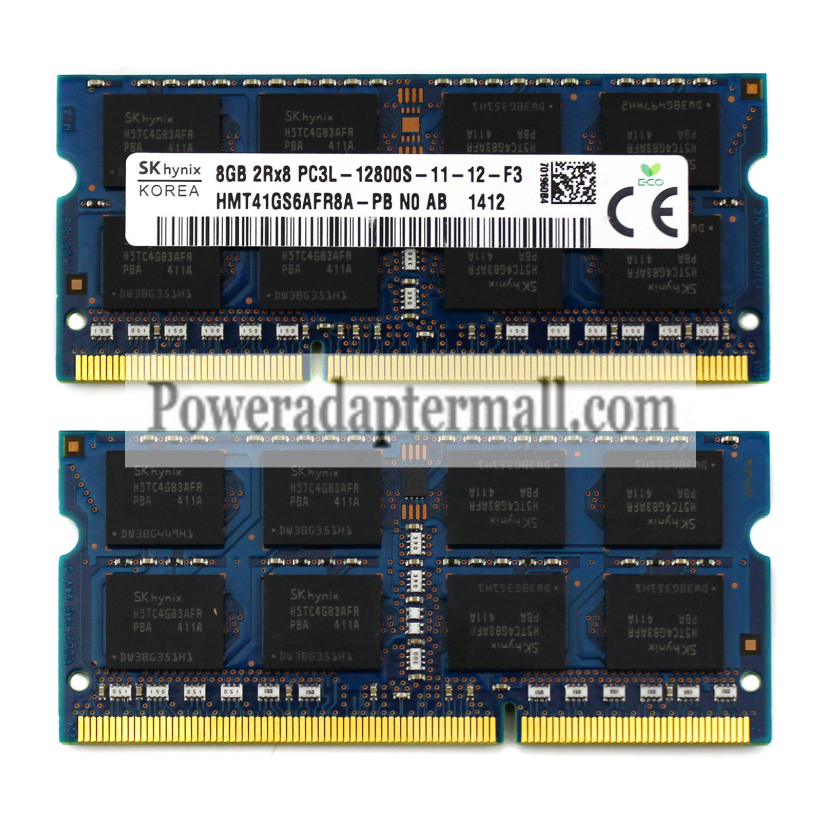 SK HYNIX 8GB 2Rx8 PC3L-12800S 1600MHz DDR3 HMT41GS6AFR8A - Click Image to Close