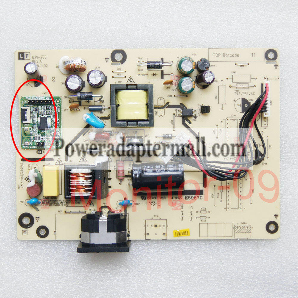 Viewsonic VA2231W-LED VS13694 VA2234W-LED Power Board ILPI-268 - Click Image to Close