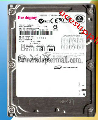 Major Brand 2.5" IDE/PATA 60GB hard disk drive for laptop