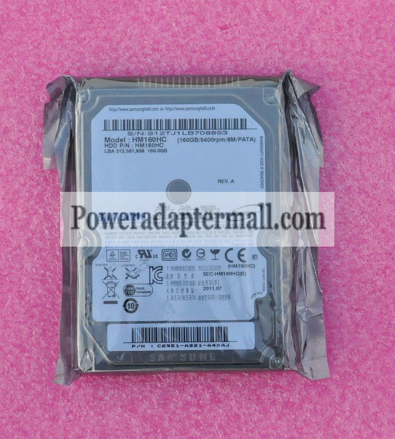 2.5"SAMSUNG HM160HC SM160RP Hard Drive 160GB 5400RPM 8M IDE