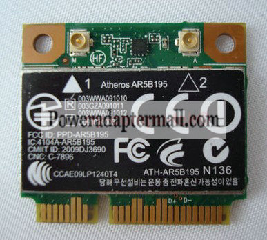 HP ProBook 4520S AR5B195 Wireless WIFI WLAN card 593127-001 - Click Image to Close