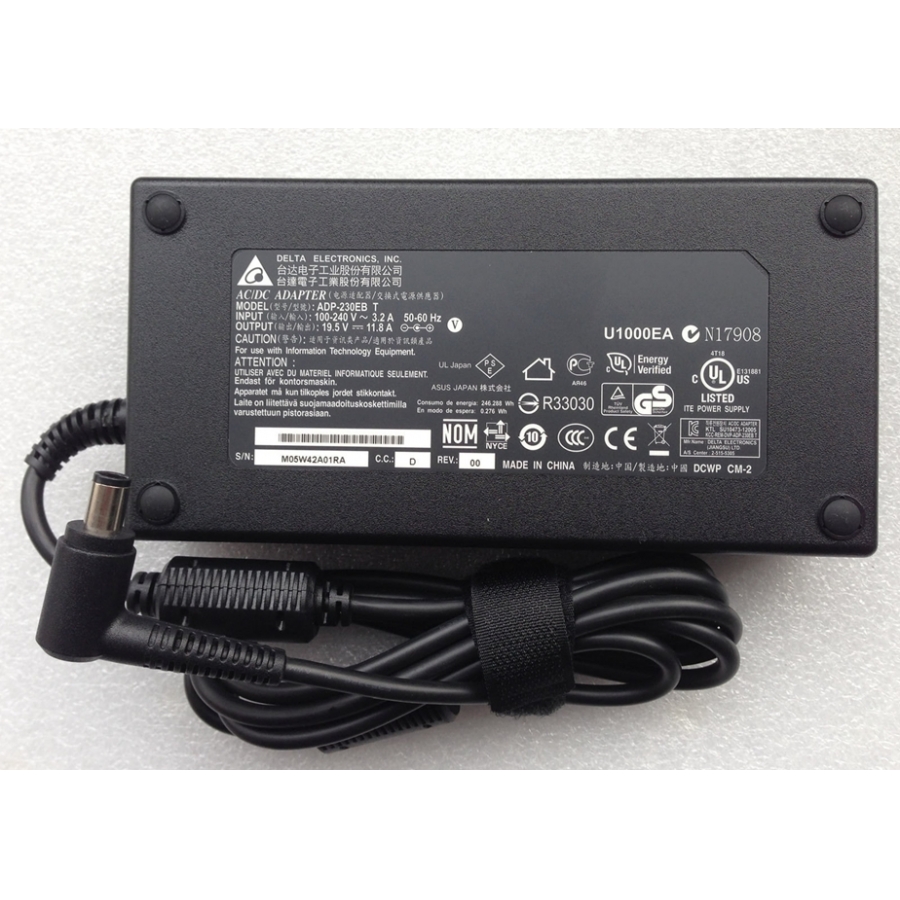 Delta 19.5v 11.8a 230W AC Adapter For Asus ROG G751JY-T7052H Gaming Laptop